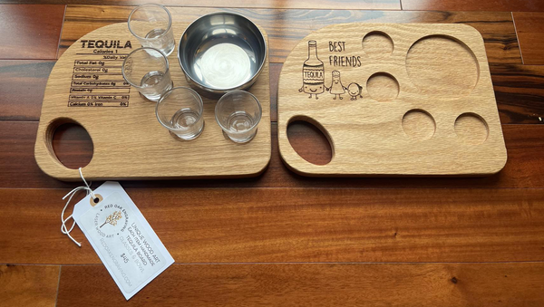 Two tequila boards