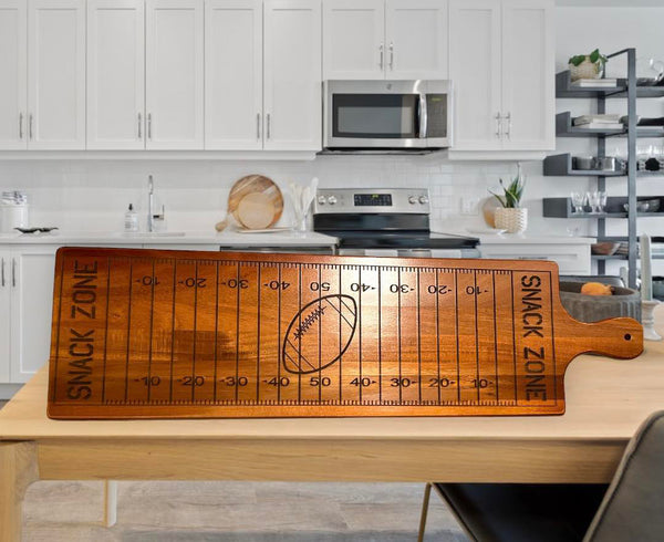 Wooden snack zone board