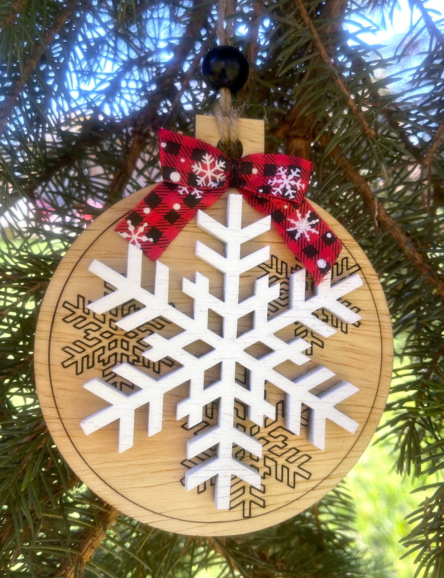 Christmas Ornament 6in Snowflake